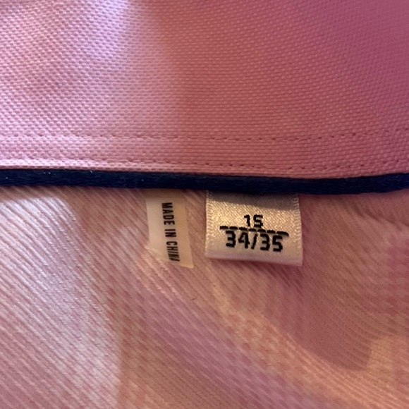 Bugatchi Uomo Men’s Lux Pink Dress Shirt, Size 15 34/35 EUC - Picture 13 of 13